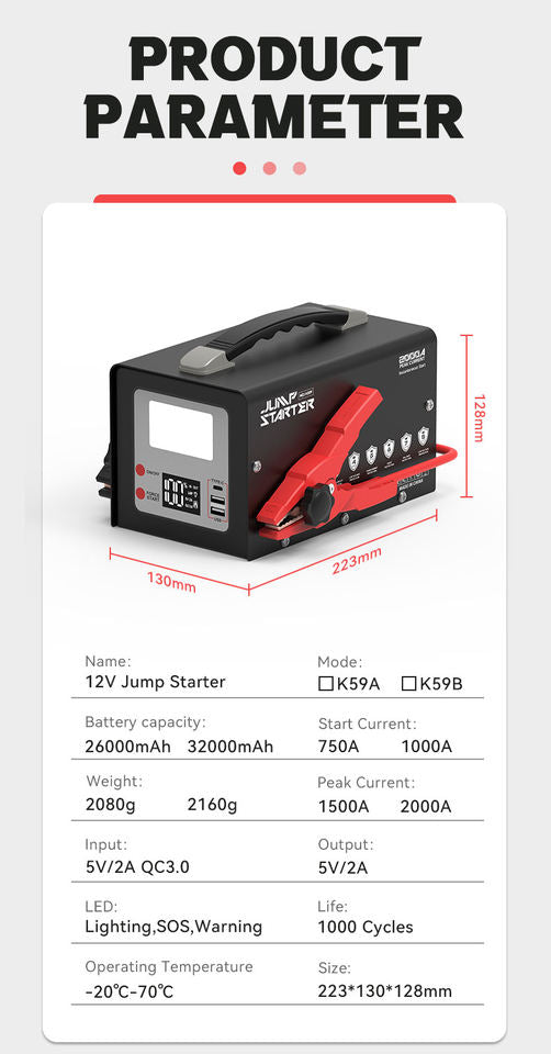 PWRSC™ KXX Jump Starter & Air Compressor